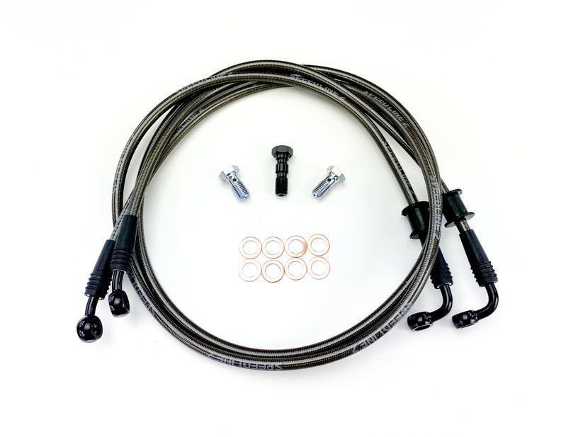 Speedline'z Harley FXR & FXD Dyna Dual Disc Stainless Front Brake Lines ...